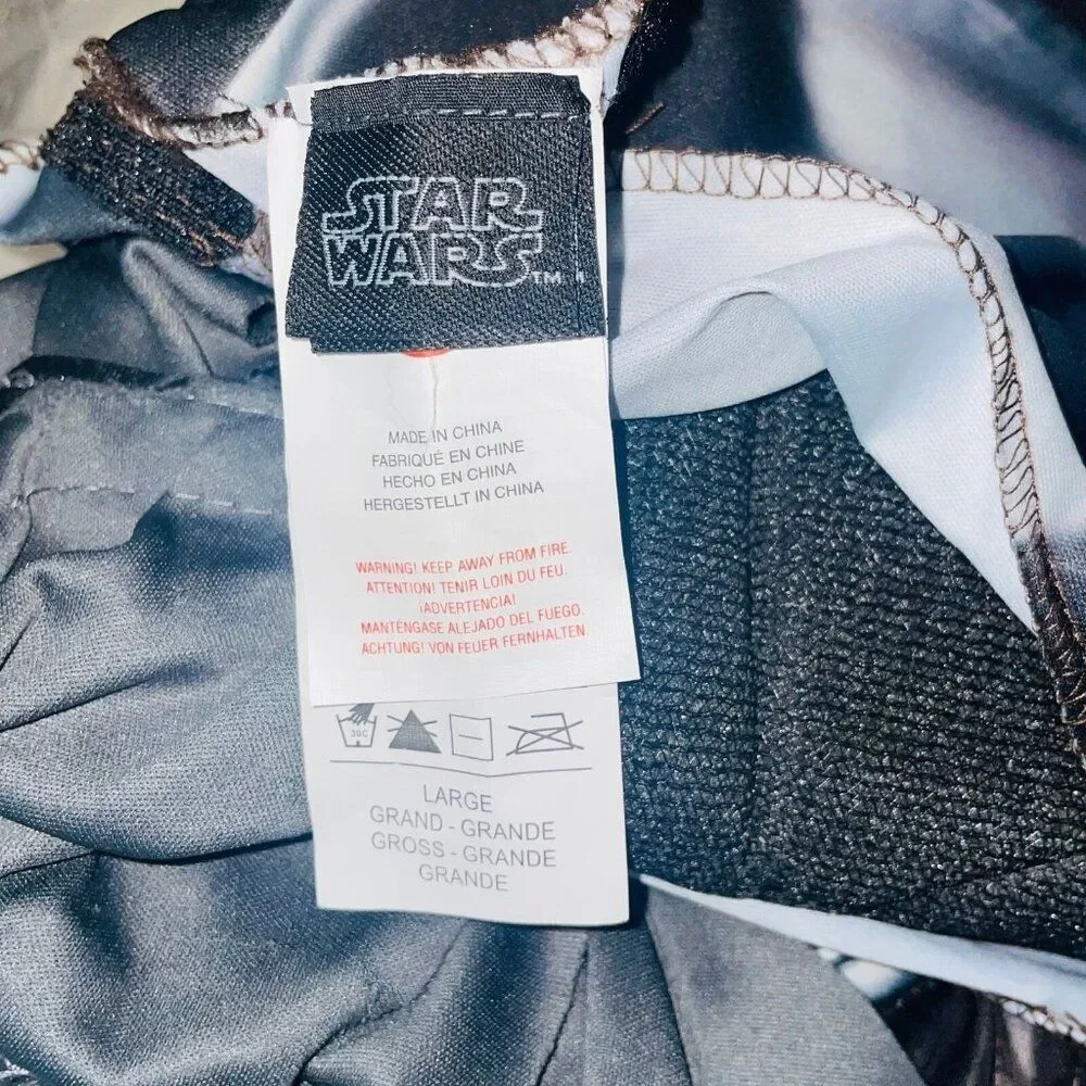 Star Wars Child Size L Costume Mandalorian Gray Black Halloween Dress Up